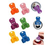 BTACGWP Ouvre-canettes Manuel Set de 6, Découpe Intégrale du Bouchon Canette, Prise Surélevée Sécurisée pour Bière & Soda, Idéale Séances Maison & Rando