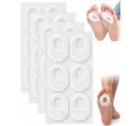 BTACGWP Pansements Cors Aux Pieds 24 Pièces, Coussinets Protécteurs Ovales Blancs, Pansement Ampoule Pied Hypoallergénique, Soulage Pression & Favorise une Marche Confortable Chaque Jour