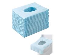 BTACGWP Protège Toilette Jetable 20 Pièces, Protection Cuvette WC Individuelle & Imperméable, Barrière Sanitaire & Confort Assuré pour Voyages, Camping & Lieux Publics