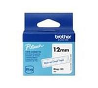Btag133 12mm blue on clear tape