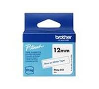Btag233 12mm blue on white tape