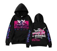 BTAISYDE Sweat À Capuche Arcane-Jinx Imprimé Haute Définition Coupe Décontractée Manches Longues Style Hip-hop (Black,Grand)