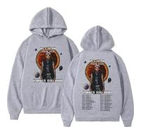 BTAISYDE Sweats À Capuche Rapper Chris Tour Brown 2026 Merch Sweats À Capuche Vêtements pour Hommes Sweatshirts Oversized Mode Hip Hop Manches Longues Pullovers XS-3XL-Grey||x_s