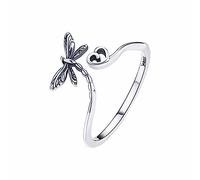 BTAKANPP Bagues tendance pour femme taille 8 - Anneau de crochet pour débutant - Cadeau - Régulateur de tension au crochet, Argenté, réglable