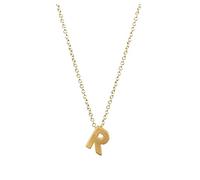 BTAKANPP Stay Collier plaqué or avec initiale A Z 26 lettres de l'alphabet délicates pour femme - Simple couche, taille unique, métal, sans pierre précieuse