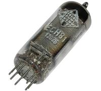 Tube électronique ECH 81 = 6 AJ 8 = 6I1P Triode-heptode 100 V, 160 V 13.5 mA, 11 mA Nombre de pôles: 9 Culot: noval Con