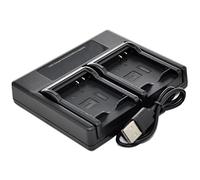 BTBAI Chargeur de batterie USB double pour np-40 np40 np-40n np40n finepix appareil photo numérique caméscope klic-7005 d-li8 d-li85 slb-0737 slb-0837 e1075 bp-dc8 np-1 k2d
