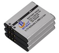 BTBAI Lot de 3 batteries + chargeur AC/DC pour D-LI92 DLI92 D-L192 DL192 Optio I10 I-10 RZ10 RZ-10 RZ-10 Noir RZ18 WG1 WG2 WG3 WG10 WG-1 WG20 WG30 WG40 WG40 50 WG Caméra 60 WG70 WG80 K1a