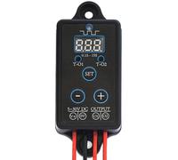 BTBEMO DC 5-30 V 10 A Double Sortie Alternatif Clignotant Module Convient pour Divers Feux d'Avertissement, Affichage LED avec Boutons