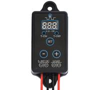 BTBEMO Module clignotant DC 5-30 V 10 A adapté à divers feux d'avertissement, affichage LED avec boutons