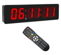 Btbsign Horloge murale LED compte à rebours for évasion du temps discours scolaire 2 pouces 6 chiffres rouge Très Efficace