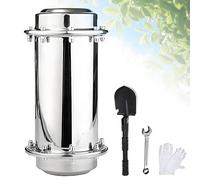 BTBTB Capsule temporelle en Acier Inoxydable étanche, Longueurs 20, 26, 34, 40 et 50 cm. Capsule temporelle à enterrer, for Le Stockage Futur. Accessoires de Rangement.(10 * 26cm)