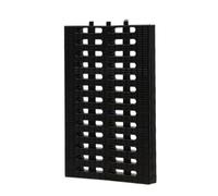 BTBTB Grille de Drainage extérieure en Plastique, Grille de Drainage antidérapante de 9 mm d'épaisseur, Protection de gouttière for Jardins, garages et Aires de Jeux(Black,20x30x2.5cm/7.8x11.8x0.9in)
