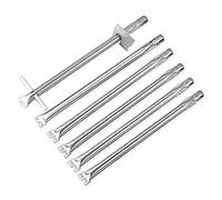 BTCDR 67557 Lot de 6 tubes de brûleur de rechange en acier inoxydable pour barbecue à gaz Weber Summit 460 470