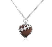 BTCOWZRV Collier urne funéraire personnalisé pour animaux de compagnie - Collier pour cendres de football américain - Collier souvenir personnalisé avec photo et texte, pendentif urne commémorative en