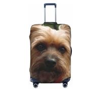 BTCOWZRV Dog in the Park Housse de bagage élégante approuvée par la TSA, élastique, lavable, protection anti-rayures pour bagages de 45,7 à 81,3 cm, Noir , M