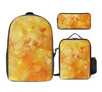 BTCOWZRV Ensemble sac à dos avec trousse à stylos et sac à déjeuner isotherme pour homme et femme - Grande capacité - Sac à dos de voyage décontracté avec sangles réglables - Sac à dos d'ordinateur -