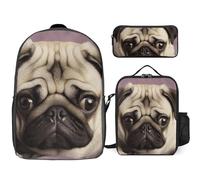 BTCOWZRV Ensemble sac à dos avec trousse à stylos et sac à déjeuner isotherme pour homme et femme, grande capacité, sac à dos de voyage décontracté avec sangles réglables, sac à dos d'ordinateur,