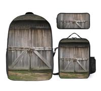BTCOWZRV Ensemble sac à dos avec trousse à stylos et sac à déjeuner isotherme pour homme et femme, grande capacité, sac à dos de voyage décontracté avec sangles réglables, sac à dos d'ordinateur,