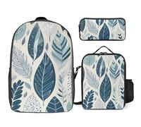 BTCOWZRV Ensemble sac à dos avec trousse à stylos et sac à déjeuner isotherme pour homme et femme, grande capacité, sac à dos de voyage décontracté avec sangles réglables, sac à dos d'ordinateur,