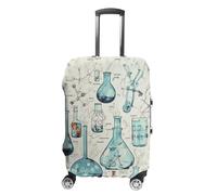 BTCOWZRV Housse de bagage à imprimé chimique, housse de valise lavable, protection anti-rayures, housse de bagage anti-saleté, pour voyage convient aux coffres de 45,7 à 81,3 cm, Style :, M
