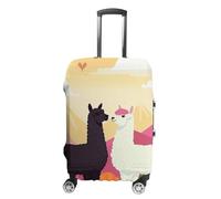 BTCOWZRV Housse de bagage Alpagas amoureux dans les montagnes - Housse de protection lavable anti-rayures - Housse de bagage anti-saleté pour voyage - Convient pour coffre de 45,7 à 81,3 cm, Style :,