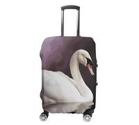 BTCOWZRV Housse de bagage blanche cygne housse de valise lavable anti-rayures housse de bagage housse de valise anti-saleté housses pour voyage convient aux coffres de 45,7 à 81,3 cm, Style :, XL