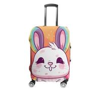 BTCOWZRV Housse de bagage Chubby Rabbit - Housse de protection lavable anti-rayures - Housse de bagage anti-saleté pour voyage - Convient pour coffre de 45,7 à 81,3 cm, Style :, S