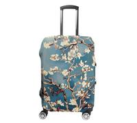 BTCOWZRV Housse de bagage de voyage en forme d'amandier - Résistante à la poussière - Housse de bagage pour valise épaisse et élastique - Lavable - Convient aux bagages de 48,3 à 81,3 cm, blanc, XL