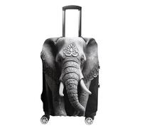 BTCOWZRV Housse de bagage de voyage étanche à la poussière pour valise, housse de bagage épaisse et élastique lavable pour bagages de 48,3 à 81,3 cm, blanc, S