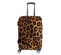 BTCOWZRV Housse de bagage de voyage motif léopard guépard - Anti-poussière - Housse de bagage pour valise épaisse et élastique - Lavable - Convient aux bagages de 48,3 à 81,3 cm, blanc, XL
