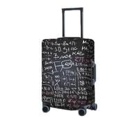 BTCOWZRV Housse de bagage élastique lavable - Formule mathématique - Pour bagages de 45,7 à 81,3 cm - Housse de bagage portable - Anti-poussière et anti-rayures, Noir , M