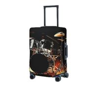 BTCOWZRV Housse de bagage élastique lavable - Housse de protection pour bagages de 45,7 à 81,3 cm - Housse de bagage portable - Anti-poussière et anti-rayures, Noir , x-large
