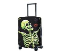 BTCOWZRV Housse de bagage élastique lavable - Housse de protection pour valise squelette - 45,7 à 81,3 cm - Housse de bagage portable - Anti-poussière et anti-rayures, Noir , S