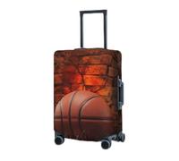 BTCOWZRV Housse de bagage élastique lavable - Protection de valise de basket-ball dans un mur de brique - Housses de bagage pour bagages de 45,7 à 81,3 cm - Housse de bagage portable - Anti-poussière