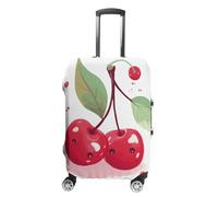 BTCOWZRV Housse de bagage mignonne cerise housse de valise lavable anti-rayures housse de bagage housse de valise anti-saleté housses pour voyage convient aux coffres de 45,7 à 81,3 cm, Style :, M