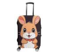 BTCOWZRV Housse de bagage mignonne de lapin de dessin animé housse de valise lavable protection anti-rayures housse de bagage housse de valise anti-saleté pour voyage convient aux coffres de 45,7 à