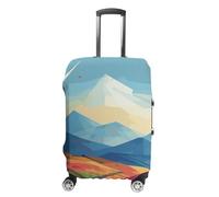 BTCOWZRV Housse de bagage Moulin à vent Illustration plate Housse de valise lavable Anti-rayures Housse de bagage Anti-saleté Housses pour Voyage Convient aux coffres de 45,7 à 81,3 cm, Style :, XL