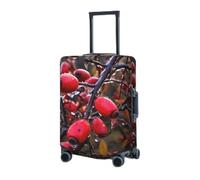 BTCOWZRV Housse de protection élastique lavable pour valise de 45,7 à 81,3 cm, housse de bagage portable, anti-poussière et anti-rayures, Noir , L