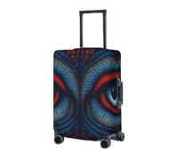BTCOWZRV Housse de protection élastique lavable pour valise, yeux bleus et rouges, 45,7 à 81,3 cm, housse de bagage de voyage portable, anti-poussière et anti-rayures, Noir , L