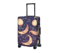 BTCOWZRV Housse de protection élastique lavable pour valises de 45,7 à 81,3 cm, housse de bagage de voyage portable, anti-poussière et anti-rayures, Noir , L
