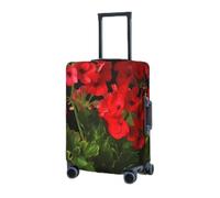 BTCOWZRV Housse de protection élastique lavable pour valises de 45,7 à 81,3 cm - Housse de bagage portable anti-poussière et anti-rayures - Rouge, Noir , M