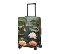 BTCOWZRV Housse de protection élastique lavable pour valises de 45,7 à 81,3 cm, housse de bagage portable, anti-poussière et anti-rayures, Noir , S
