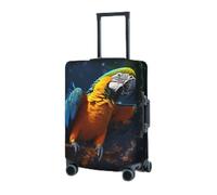 BTCOWZRV Housse de protection élastique lavable pour valises de 45,7 à 81,3 cm, housse de bagage portable, anti-poussière et anti-rayures, Noir , S