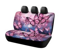 BTCOWZRV Housses de siège arrière de voiture en néoprène imperméable pour siège arrière de voiture, camion, camionnette, SUV Motif papillons