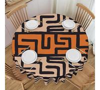 BTCOWZRV Nappe ronde à motif ethnique bohème de 152,4 cm, imperméable, infroissable, pour dîner, cuisine, fête, décoration de vacances