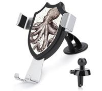 BTCOWZRV Octopus Support de téléphone de voiture à double usage pour tableau de bord et grille d'aération, support de téléphone antidérapant pour un usage quotidien pour iPhone 17 Pro Max 16/15/14/13