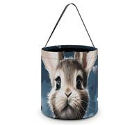 BTCOWZRV Sacs à bonbons d'Halloween en forme de cœur et de lapin avec poignées - Grands sacs réutilisables pour Halloween - Sacs à bonbons portables pour Halloween, style, Style :, 7.9"Ã-7.9"Ã-8.3",