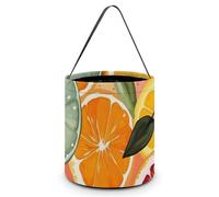 BTCOWZRV Seau à bonbons d'Halloween avec poignée - Sac fourre-tout pliable et réutilisable - Panier à bonbons pour Halloween - Sac à bonbons pour fournitures de fête, blanc, Taille unique