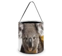 BTCOWZRV Seau à bonbons d'Halloween en forme d'animal allongé avec poignée, sac fourre-tout pliable et réutilisable pour fournitures de fête, blanc, blanc, Taille unique